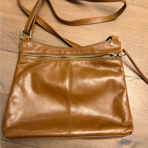HOBO Rich Brown Leather Crossbody Bag - Picture 2 of 3